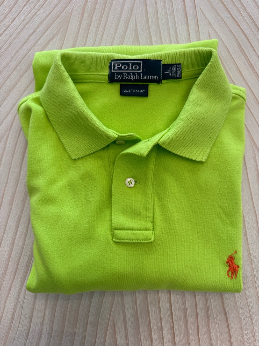 Polo by Ralph Lauren Neon Lime Green Men's Polo Shirt